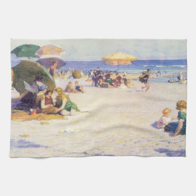 Long Beach (New York State)  Tea Towel (Horizontal)