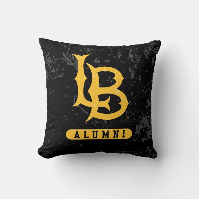 Long Beach State Alumni Distressed Cushion (Front)