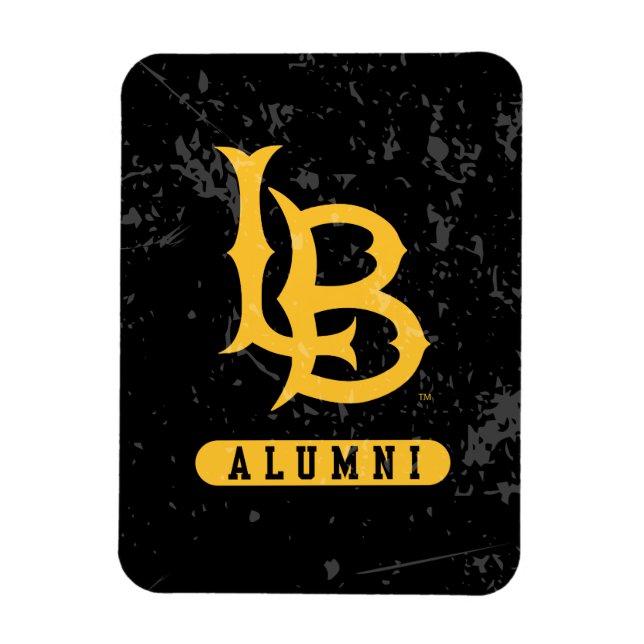 Long Beach State Alumni Distressed Magnet (Vertical)