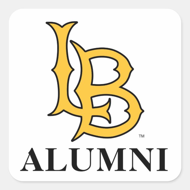 Long Beach State Alumni Square Sticker (Front)