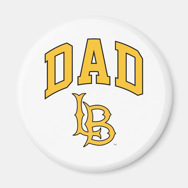 Long Beach State Dad Magnet (Front)