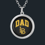 Long Beach State Dad Silver Plated Necklace<br><div class="desc">Check out these California State University Long Beach designs! Show off your California State Pride with these new University products. These make the perfect gifts for the Long Beach student, alumni, family, friend or fan in your life. All of these Zazzle products are customisable with your name, class year, or...</div>