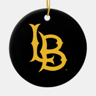 Long Beach State Logo Ceramic Tree Decoration