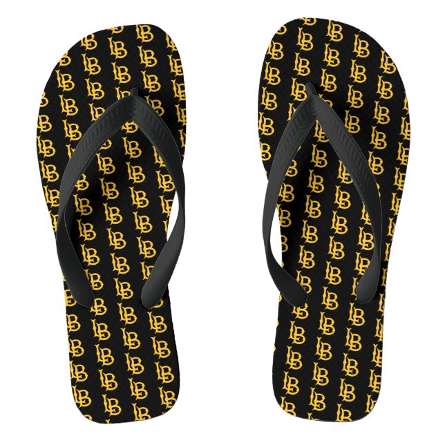 Long Beach State Logo Flip Flops (Footbed)