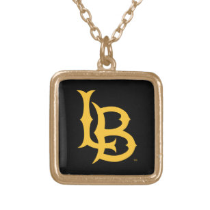 Long Beach State Logo Gold Plated Necklace