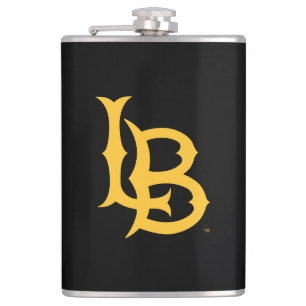 Long Beach State Logo Hip Flask