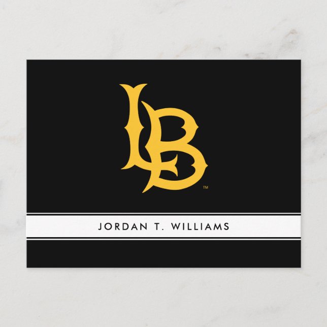 Long Beach State Logo Invitation Postcard (Front)