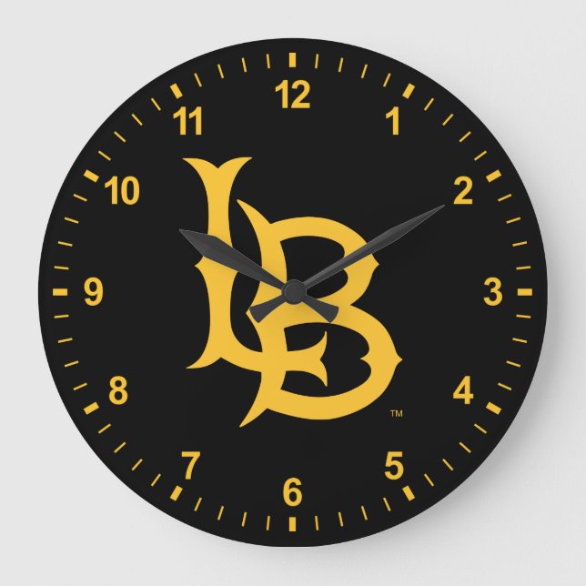 Long Beach State Logo Large Clock (Front)