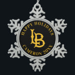 Long Beach State Logo Snowflake Pewter Christmas Ornament<br><div class="desc">Check out these California State University Long Beach designs! Show off your California State Pride with these new University products. These make the perfect gifts for the Long Beach student, alumni, family, friend or fan in your life. All of these Zazzle products are customisable with your name, class year, or...</div>