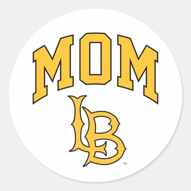 Long Beach State Mum Classic Round Sticker (Front)