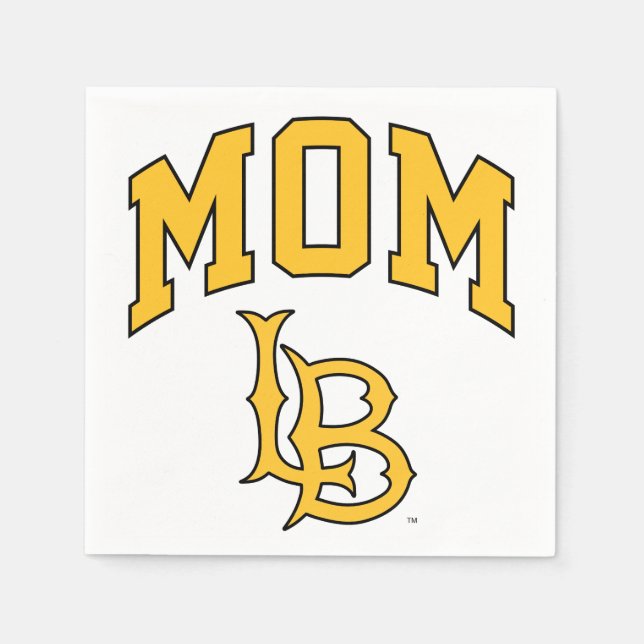 Long Beach State Mum Napkin (Front)