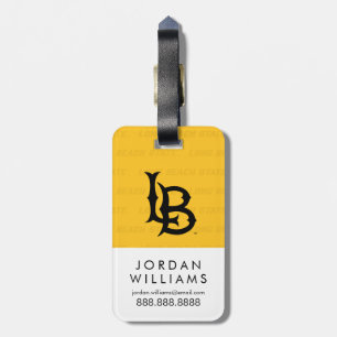 Long Beach State Watermark Luggage Tag
