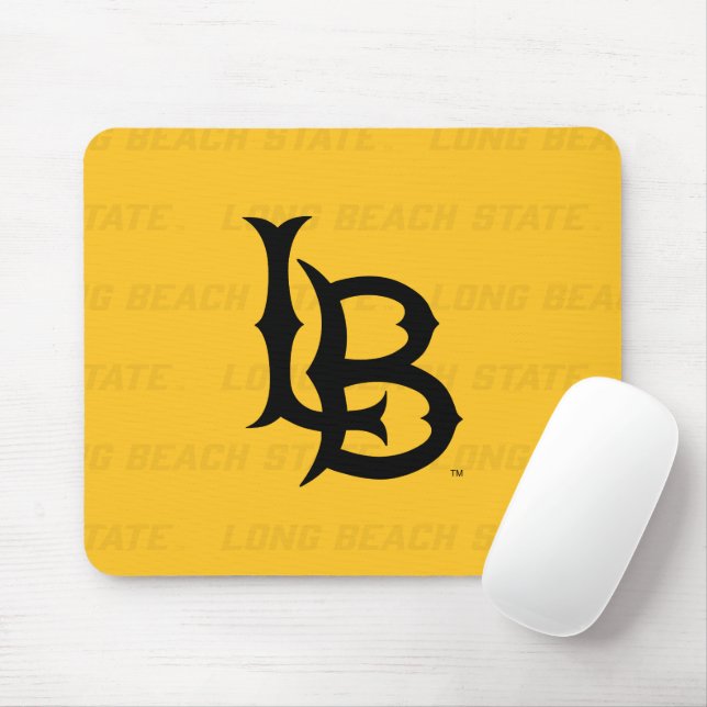 Long Beach State Watermark Mouse Mat (With Mouse)