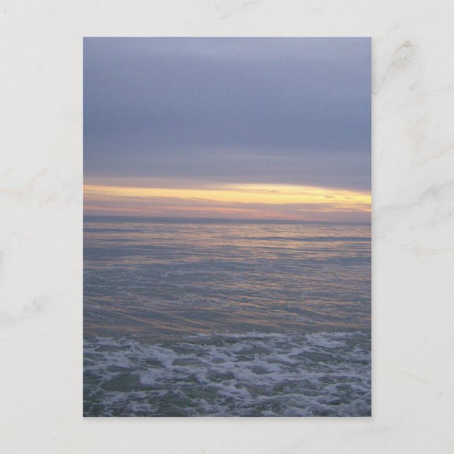 Long Beach Sunset Postcard (Front)