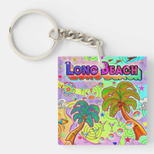 Long Beach Vacation Target Keychain
