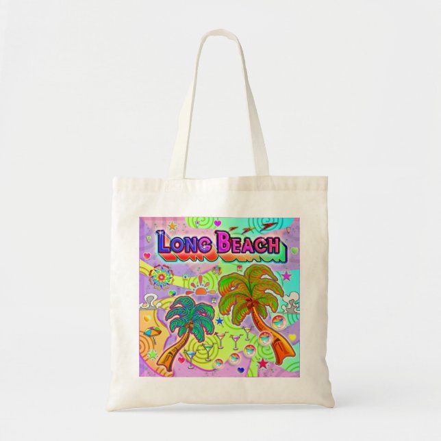 Long Beach Vacation Target Tote Bag (Front)