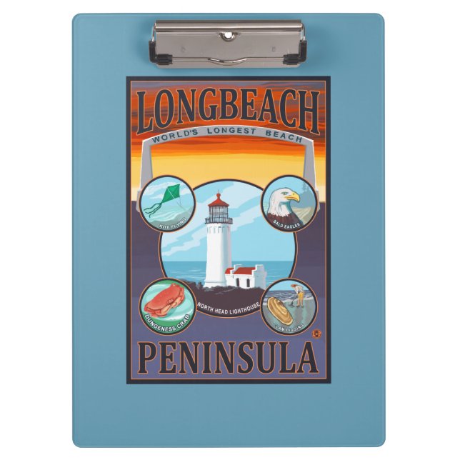 Long Beach, WashingtonTravel Clipboard (Front)