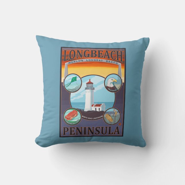 Long Beach, WashingtonTravel Cushion (Front)