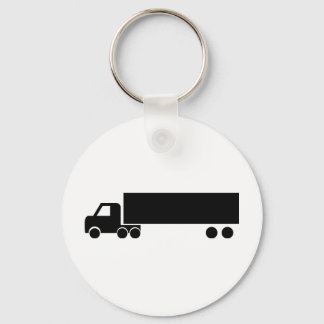 long black truck icon key ring
