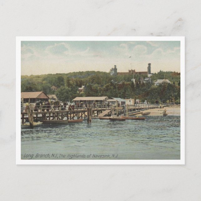 Long Branch NJ The Highlands of Navesink c1906  Postcard (Front)