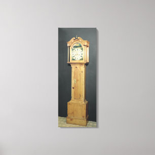 Long-case clock, with enamel painting canvas print