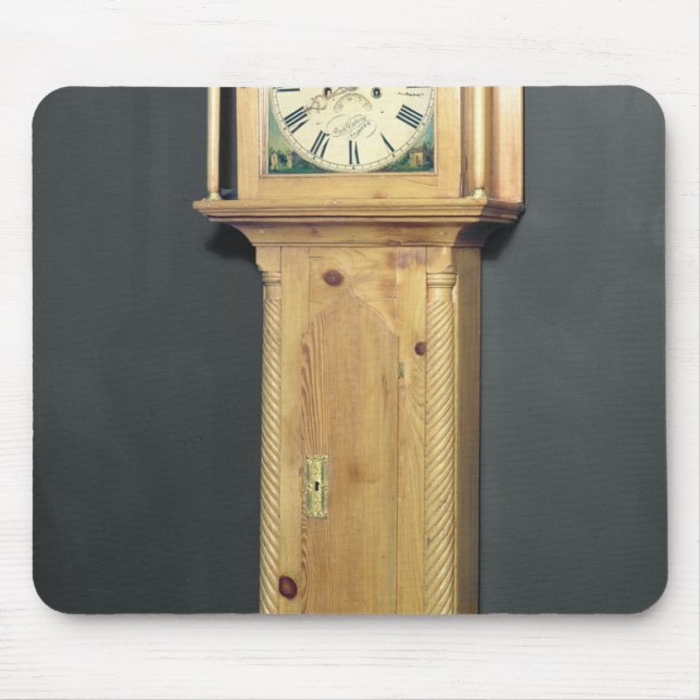 Long-case clock, with enamel painting mouse mat (Front)