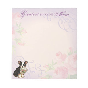 Long Coat Chihuahua Heart Mum Notepad