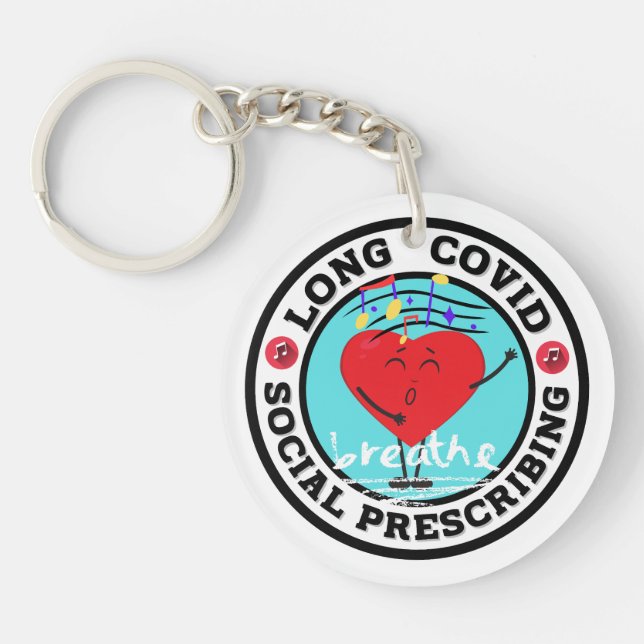 Long Covid - Social Prescribing (Singing) Keychain (Front)