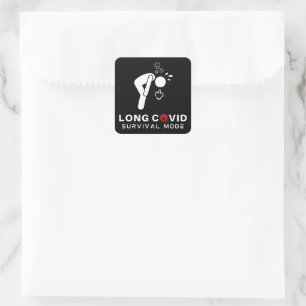 LONG COVID Survival Mode Square Sticker
