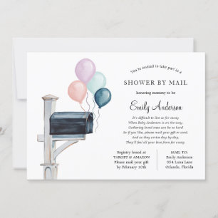 Long Distance Baby Shower by Mail Invitation