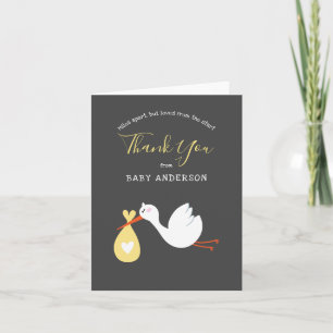 Long Distance Baby Shower by Mail   Thank You card