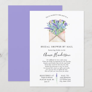 Long Distance Bridal Shower by Mail Invitation
