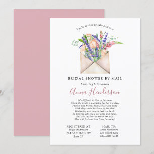 Long Distance Bridal Shower by Mail Invitation