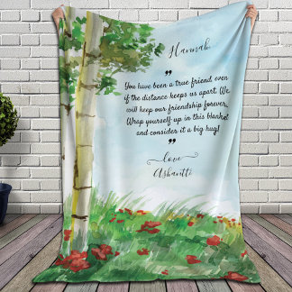 Long Distance Friendship Love Ones | COVID Message Sherpa Blanket