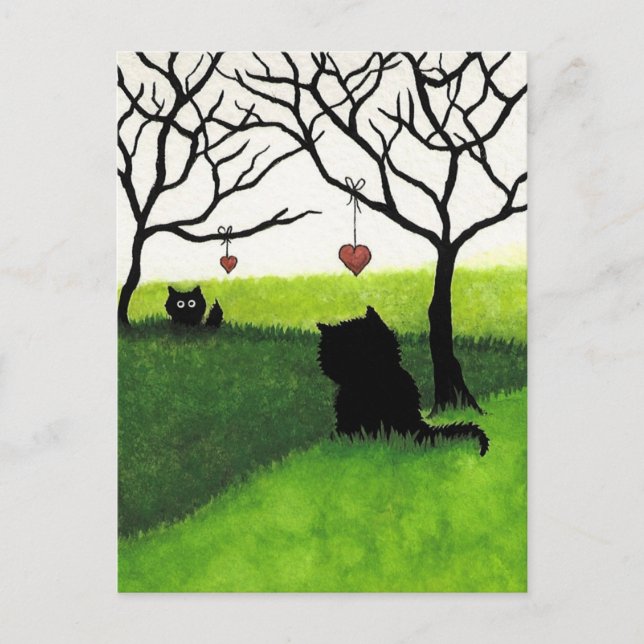 Long Distance Love - Missing you Postcard (Front)