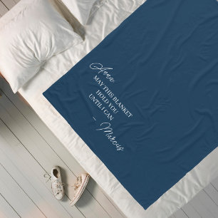 Long Distance Relationship Gift for Girlfriend Fleece Blanket