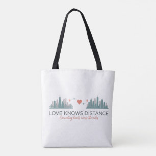 Long Distance Relationship Gift - Love  Tote Bag