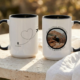 Long Distance Relationship Photo  Mug
