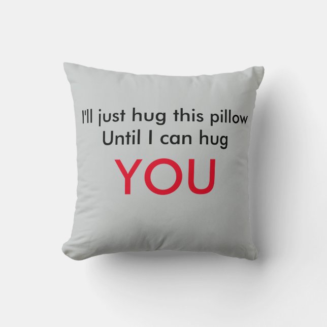 Long Distance Relationship Pillow (Front)