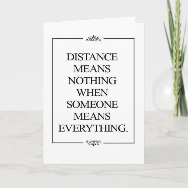 "LONG DISTANCE" WISH TO  A VERY *SPECIAL FRIEND* CARD (Front)