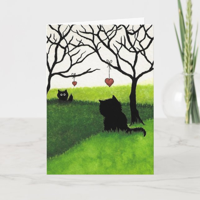 Long Distant Love - Missing you by AmyLyn Bihrle Card (Front)