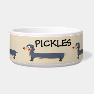 Long Dog - Dachshund Ceramic Pet Bowl