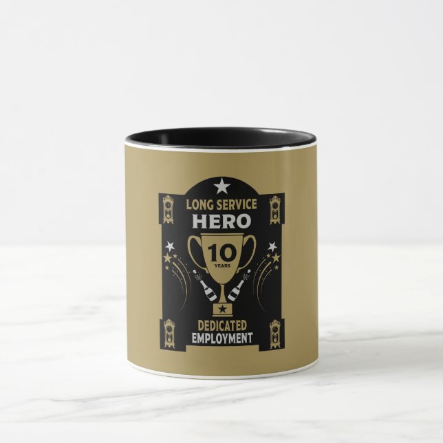 Long Employment Service Recognition Ten years Mug (Center)