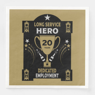 Long Employment Service Recognition Twenty years Napkin