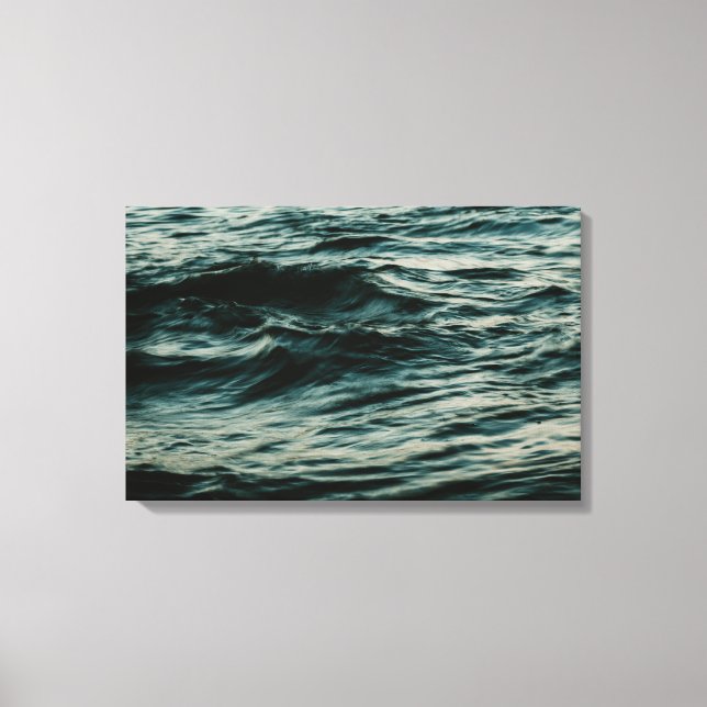 Long exposure waves canvas print (Front)
