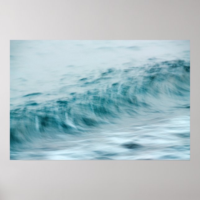 Long exposure waves poster (Front)