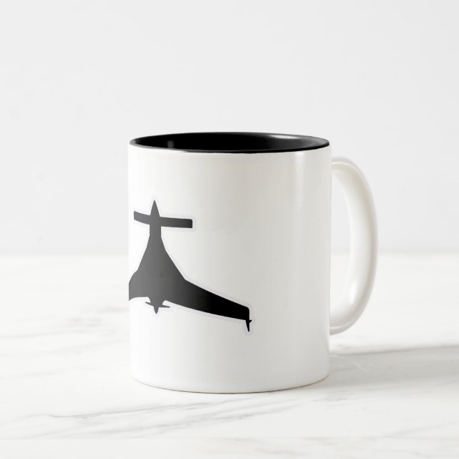 Long Ez Experimental Aeroplane Coffee Mug (Front Right)