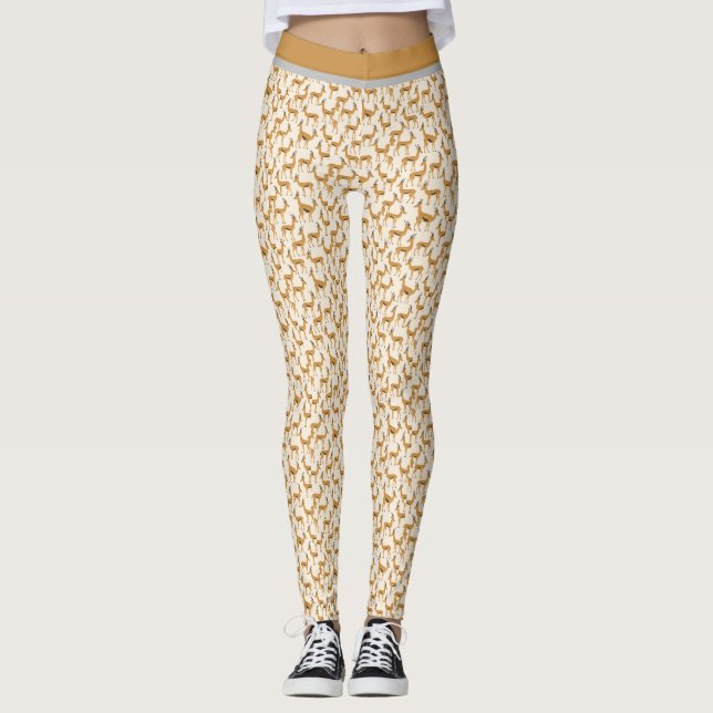 “LONG GAZELLE PRINT” – ACTIVEWEAR LEGGINGS (Front)