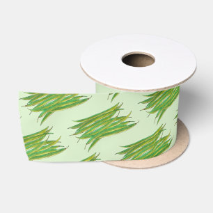 Long Green Beans Vegetable Garden Veggies Veg Satin Ribbon