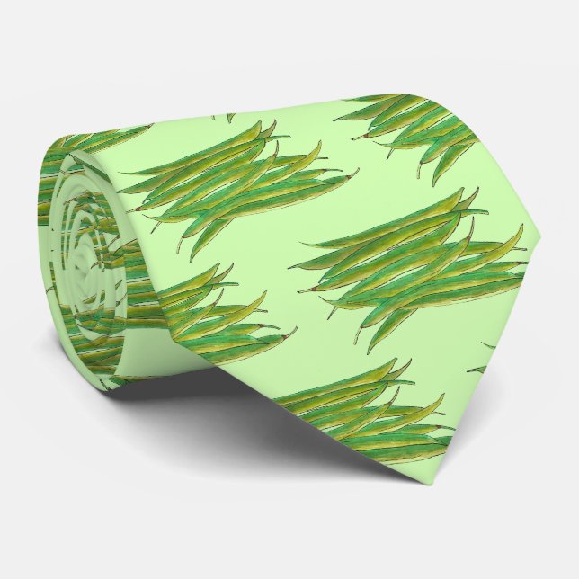 Long Green Beans Vegetable Garden Veggies Veg Tie (Rolled)
